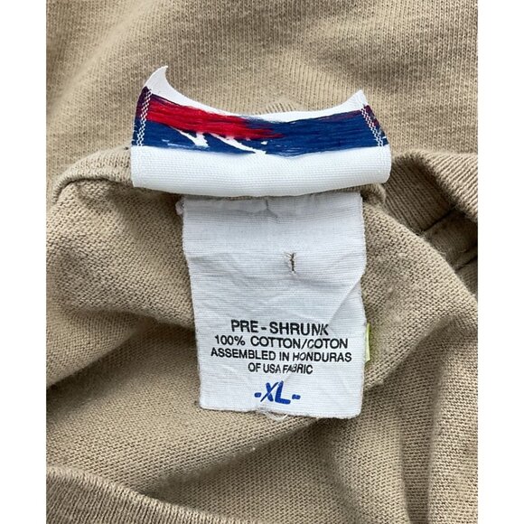 MC Sports My Grandkids Are Perfect Like Me Short Sleeve Embroidered Tan Tee XL - Picture 6 of 8